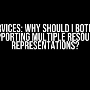 REST Services: Why Should I Bother with Supporting Multiple Resource Representations?