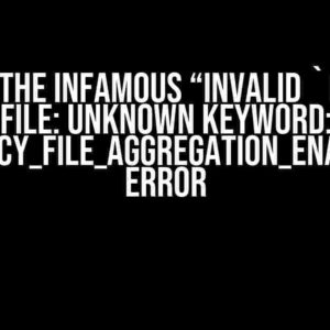 Solving the Infamous “Invalid `Podfile` file: unknown keyword: :privacy_file_aggregation_enabled” Error